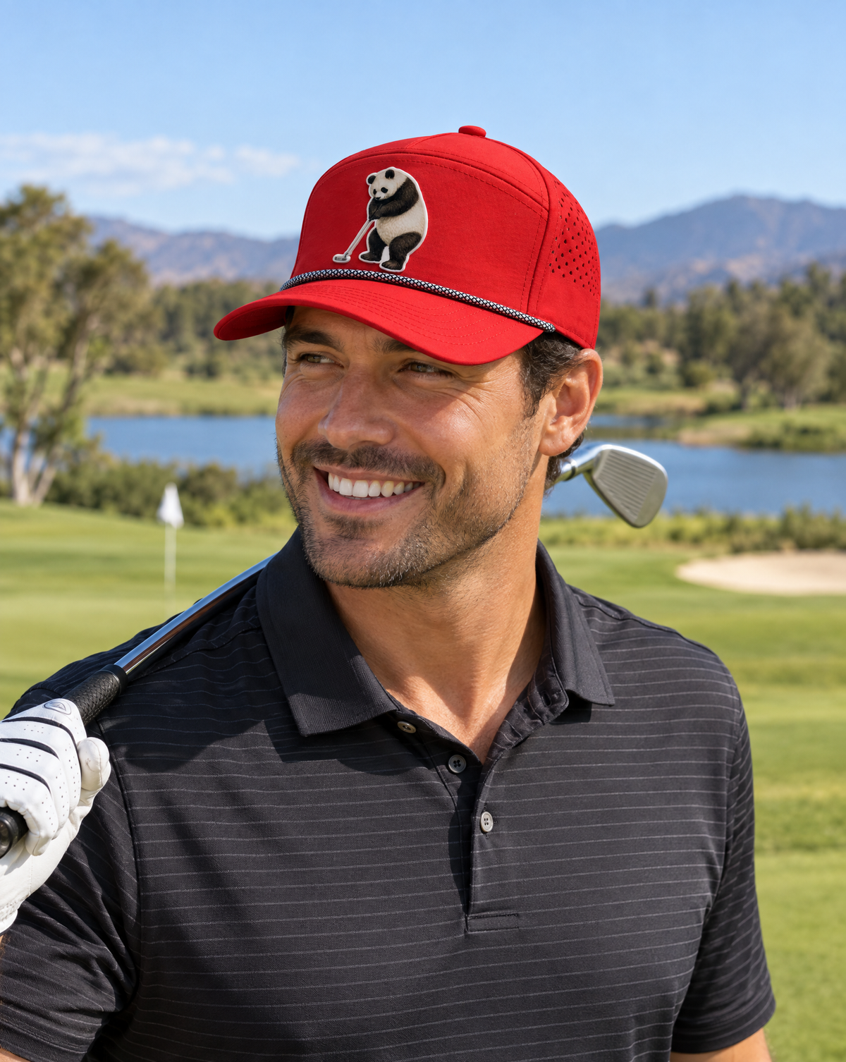 Panda Putts Patch Hat