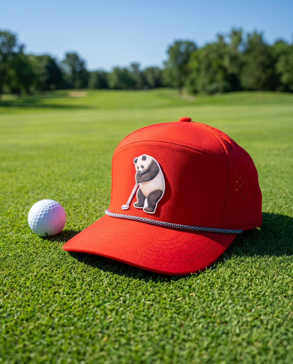 Panda Putts Patch Hat